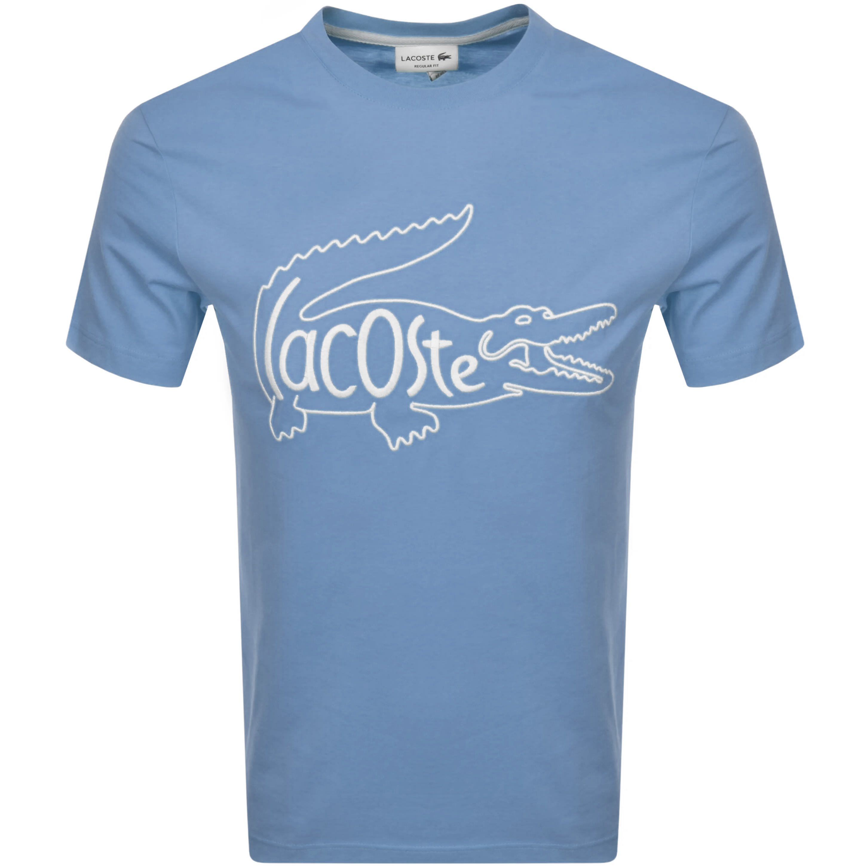 Alternative Image for ProductLacoste Crew Neck Logo T Shirt Blue1